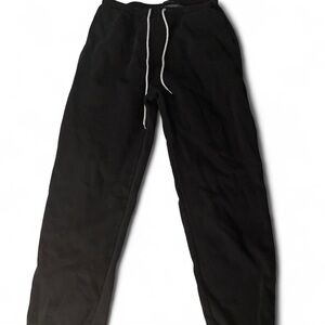 Brandy Melville Black Sweatpants with White Drawstring